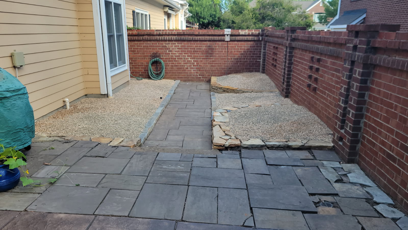 hardscape after